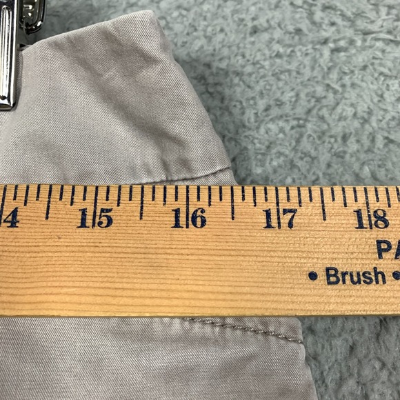 Eileen Fisher Chino Pants Women's‎ 8 Cropped Taupe Straight Leg Relaxed Twill - Picture 7 of 9